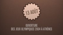 C'était un... 13 aout, ouverture des JO d'Athènes 2004