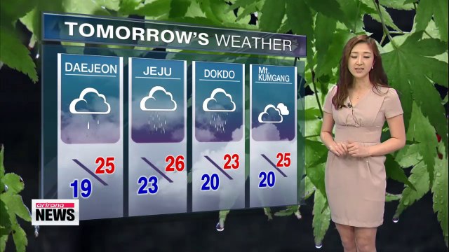 Cloudy skies nationwide, rain expected down south