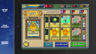 iPhone and iPad Game Card Wars Adventure Time Review and Gameplay
