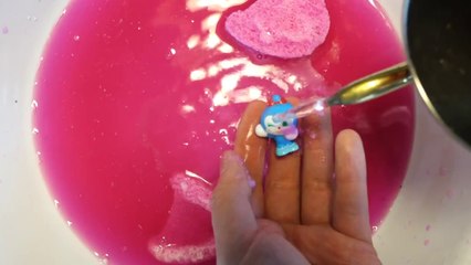 アンパンマンびっくらたまご＋入れ歯入浴剤＋ポリデント＝？？？　anpanman bath ball