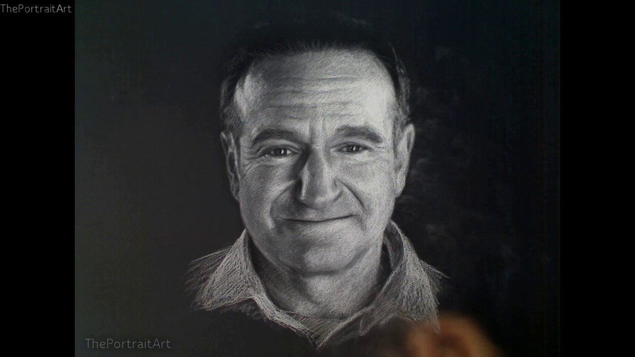 Drawing Robin Williams - A Tribute