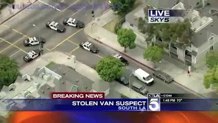 Wild Police Chase - South Los Angeles, CA - April 30, 2013