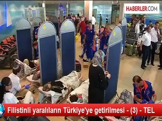 Filistinli 18 Yaralı Türkiye'ye Getirildi