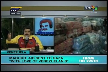 Maduro hails Venezuelan population's aid to Gaza