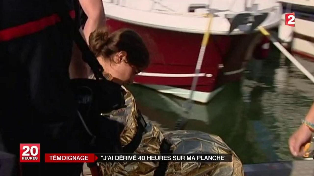 Elle passe 36 heures, seule en mer, sur une planche de surf
