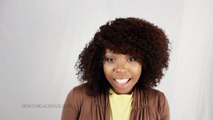Latch Hook Crotchet Braids on Virgin Natural Hair Tutorial Finished Results Part 5 of 6