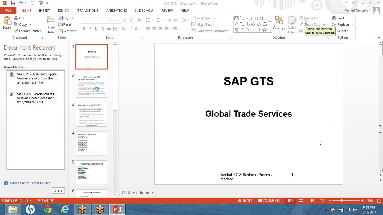 SAP GTS Training Part 2