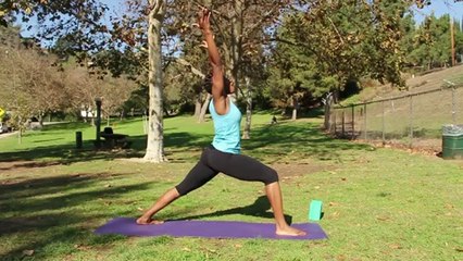 Yoga Poses for the Spine _ Yoga Poses for the Spine_ Warrior 1 Pose