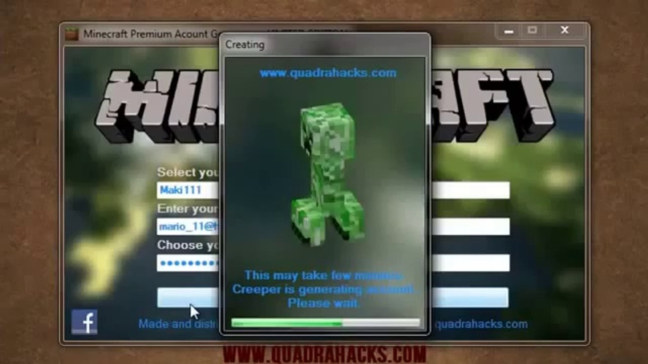 Telecharger Minecraft Générateur de Compte Premium - Minecraft Premium Générateur Gratuit (2014)