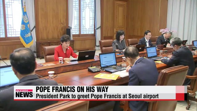 President Park Geun-hye to greet Pope Francis at Seoul airport