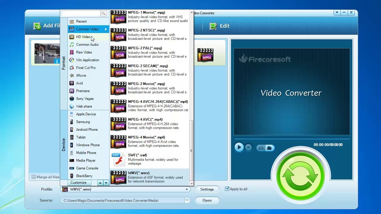 How to convert MTS/M2TS video to AVI file