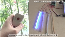 Kit Émetteur Radio Télécommande 4 LED Lampes Fermeture / Ouverture