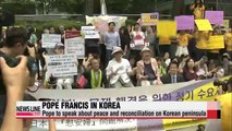 Pope Francis arrives in Korea, to meet with President Park Thursday