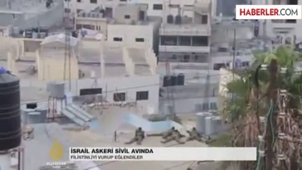 İsrail Akeri Vurdukları Filistinlinin Taklidini Yaptı