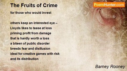 Barney Rooney - The Fruits of Crime