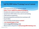 Sap bi/bw online training modules in usa,uk,canada