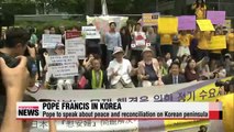 Pope Francis arrives in Korea, to meet with President Park Thursday