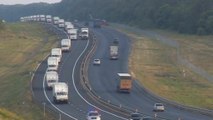 Russia convoy heads south