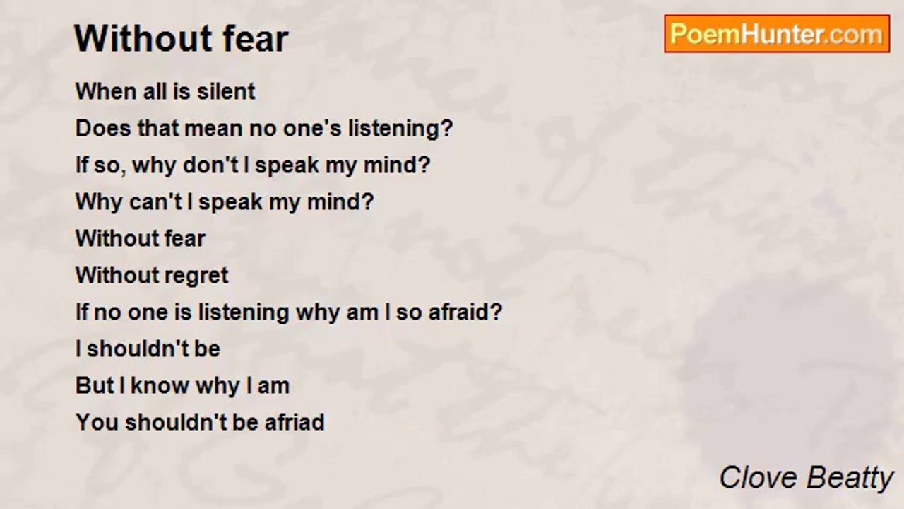 Clove Beatty - Without fear