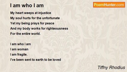 Tiffny Rhodius - I am who I am
