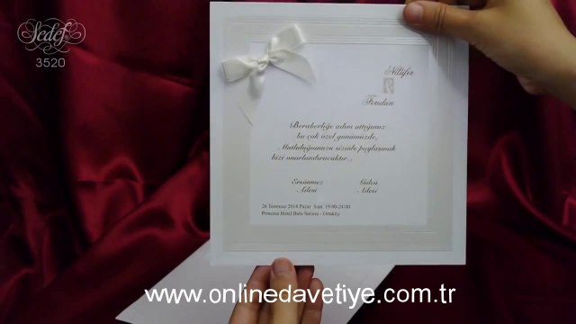Ebru Davetiye 3520 Montaj - Kına Davetiyesi