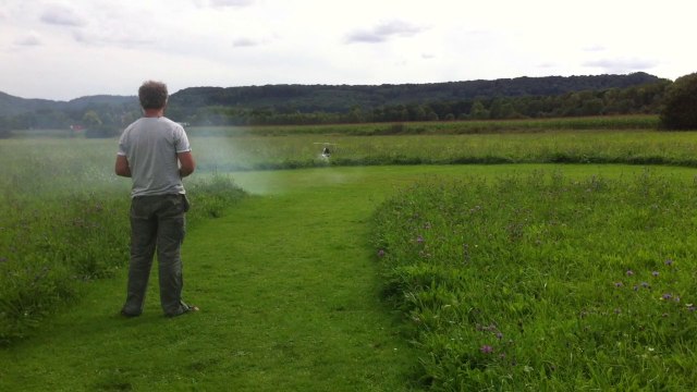 Trex 700 nitro FBL test gyro & moteur