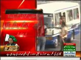 PAT Coaster Hits PTI Supporter From The Back Side