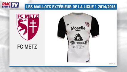 Les maillots extérieur de Ligue 1 pour la saison 2014/2015