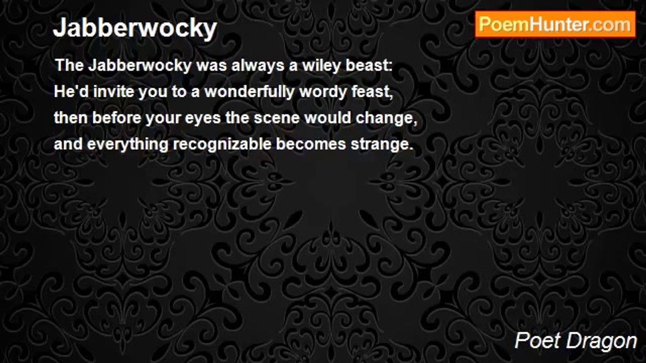 Poet Dragon - Jabberwocky