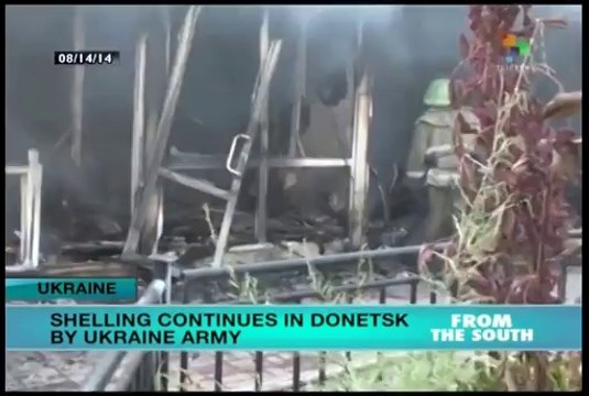Ukrainian army continues shelling in Donetsk