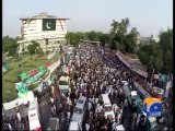 PTI Azadi March Aerial View -14 Aug 2014