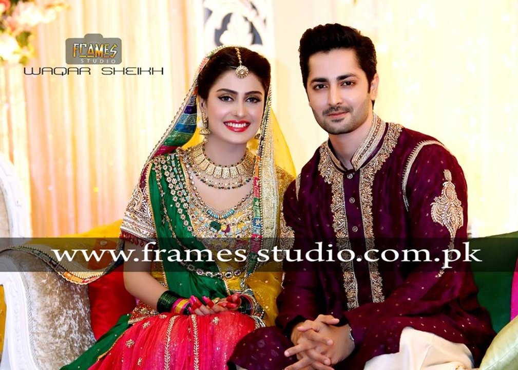 Aiza Khan and Danish Taimoor Mehndi Pictures