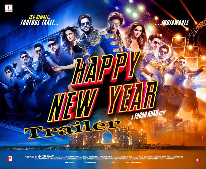 Happy New Year - HD Hindi Movie Trailer [2014] - Sharukh Khan - Deepika Padukone