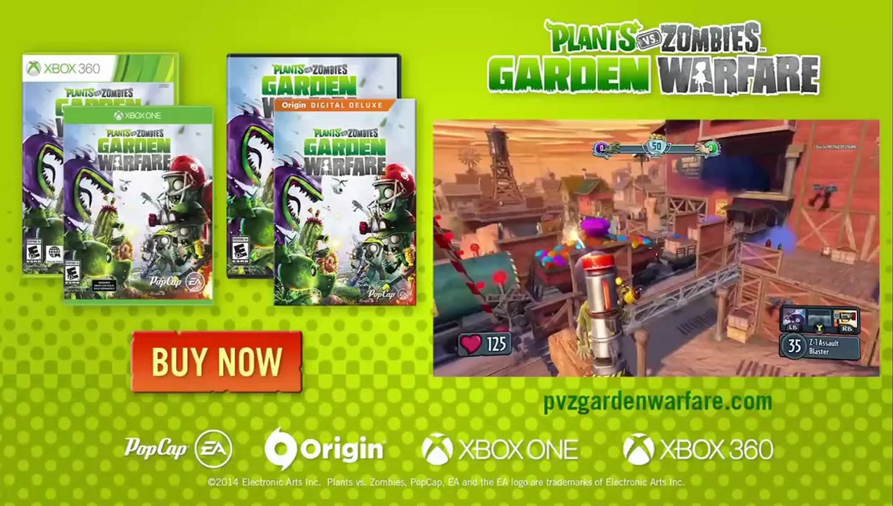 Plants vs. Zombies- Garden Warfare Video - gamescom 2014- Suburbination Trailer - Watch Online