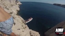 Twerking on cliff goes wrong ( slowmo)