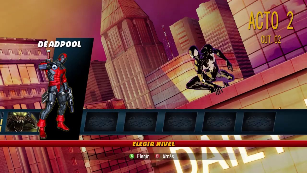 Spiderman Shattered Dimensions Sub. Español Acto.2 Cut.02 - DEADPOOL