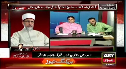Dr. Tahir-ul-Qadri's Exclusive Talk to ARY News During March - 14 Aug 2014