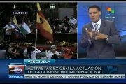 Vanezolanos protestan en Caracas contra genocidio israelí en Gaza
