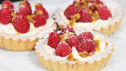 How To Make Raspberry And Passion Fruit Tarts