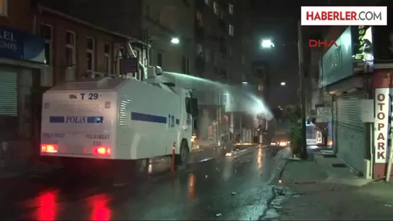 Okmeydanı'ndaki Molotoflu Gruba Polis Müdahalesi