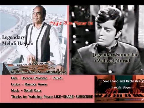 Mujhe Tum Nazar Se - Mehdi Hassan - Piano - Doraha- Pakistan - Sohail Rana