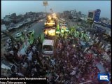 Dunya News - Latest Aerial Camera Footage Of PTI 'Azadi March'