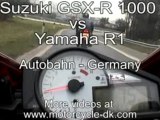 Race-Yamaha R1 vs Suzuki GSX-R 1000 Stre