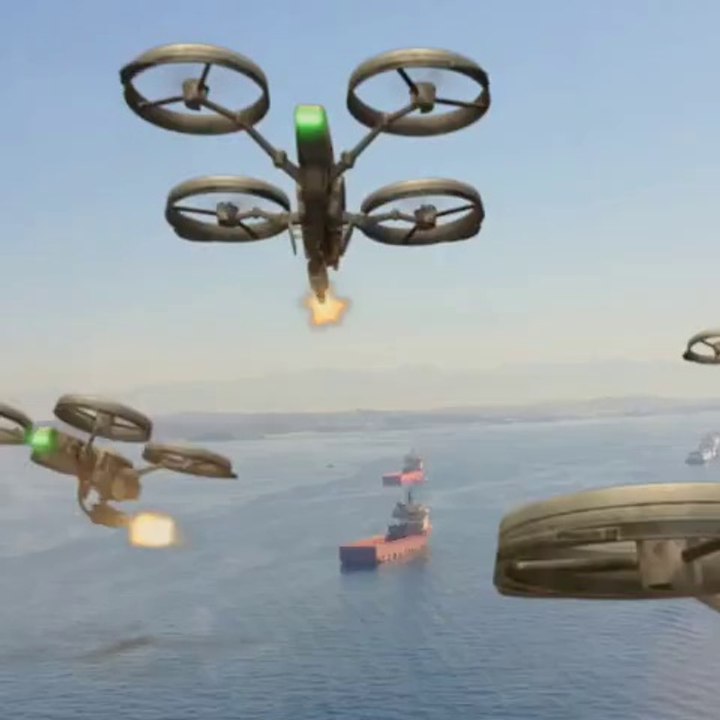 Drones atacam na Baía de Guanabara, Rio de Janeiro