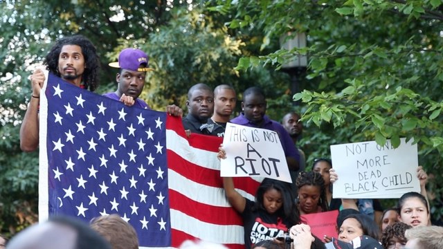D.C. holds moment of silence for Michael Brown