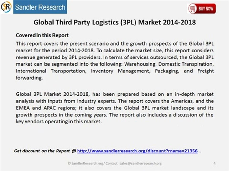 Global Third Party Logistics (3PL) Market 2014-2018