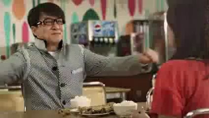 Jackie Chan chopsticks portrait by REDhongyi