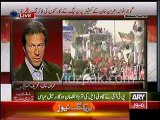 PML N Gullu Butts still firing & throwing stones on our Container - Imran Khan