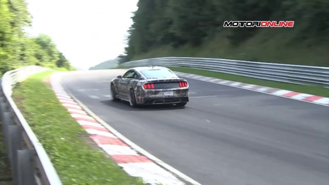 Ford Mustang GT350 spy video sul Nürburgring