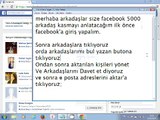 Facebook 5000 Arkadaş Kasma 2014 Güncel